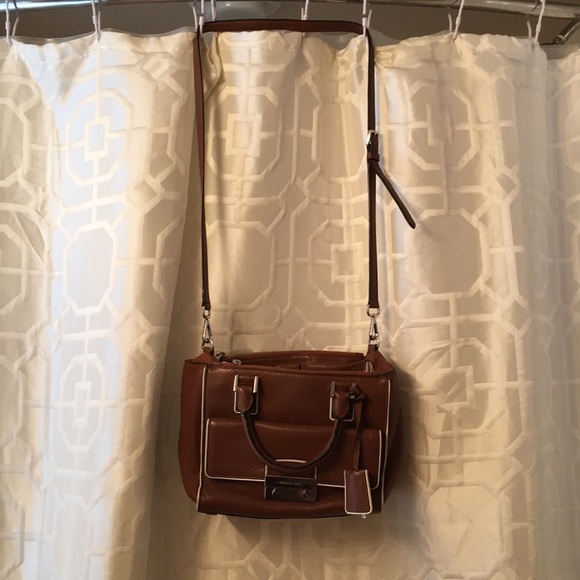 MK Leather Belted Satchel - Picture 2 of 8